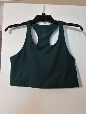 Girlfriend Collective Deep Forest Green Racerback Sports Bra